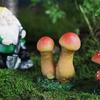 Cute Simulation Mushroom Resin Mushroom Ornaments Miniature Figurines Mushroom Statue  Desk