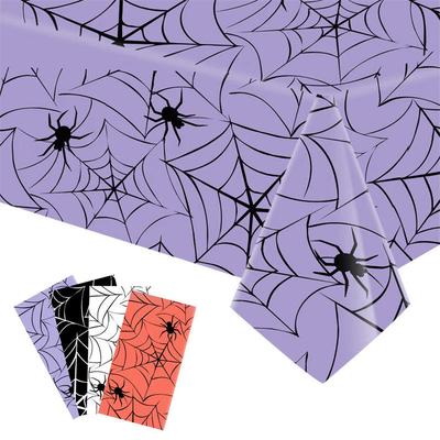 Halloween Tablecloth Oil Resistant Terror Themed Decorative Table Cover For Home Festival Parties Decoration Supplies