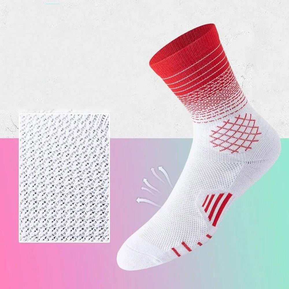 Breathable Sport Socks Fast-drying Cycling Riding Socks Middle Stockings  Running