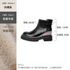 Cowhide version~ 8cm short boots for women in stock, new versatile matte leather thick-soled Martin boots in autumn 2025