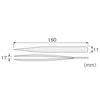 HOZAN P-826-150 Knurled Stainless Steel Tweezers, 150mm