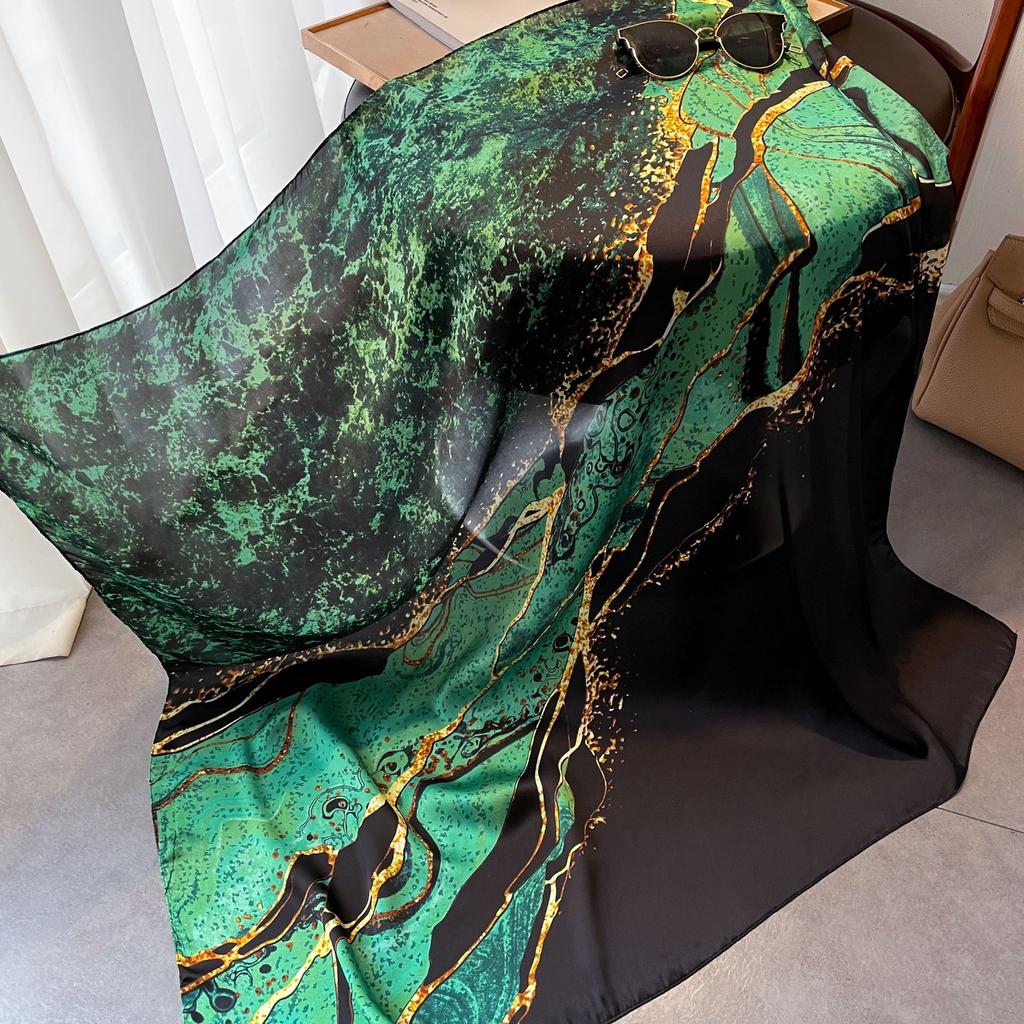 Hochwertige, luxuriöse Seidenschals, Stirnband, Schals, Halstuch für Damen, Ketten-Seidenschal, dekorativer Schal für Damen