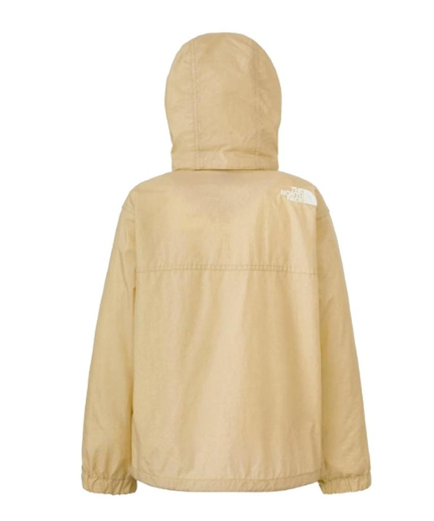 The North Face Compact Kelp Size 110 Kids' Jacket, Unisex, Water-Repellent, Lightweight, Tan,