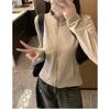 Women S Stand Collar Zip Up Thick Slim Fit Long Sleeve Jacket With Pockets