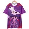 Hazbin Hotel Anime Women Men's T-shirts Cartoon Printed O-Neck Oversized Short Sleeves Fashion Mens Clothing Streetwear