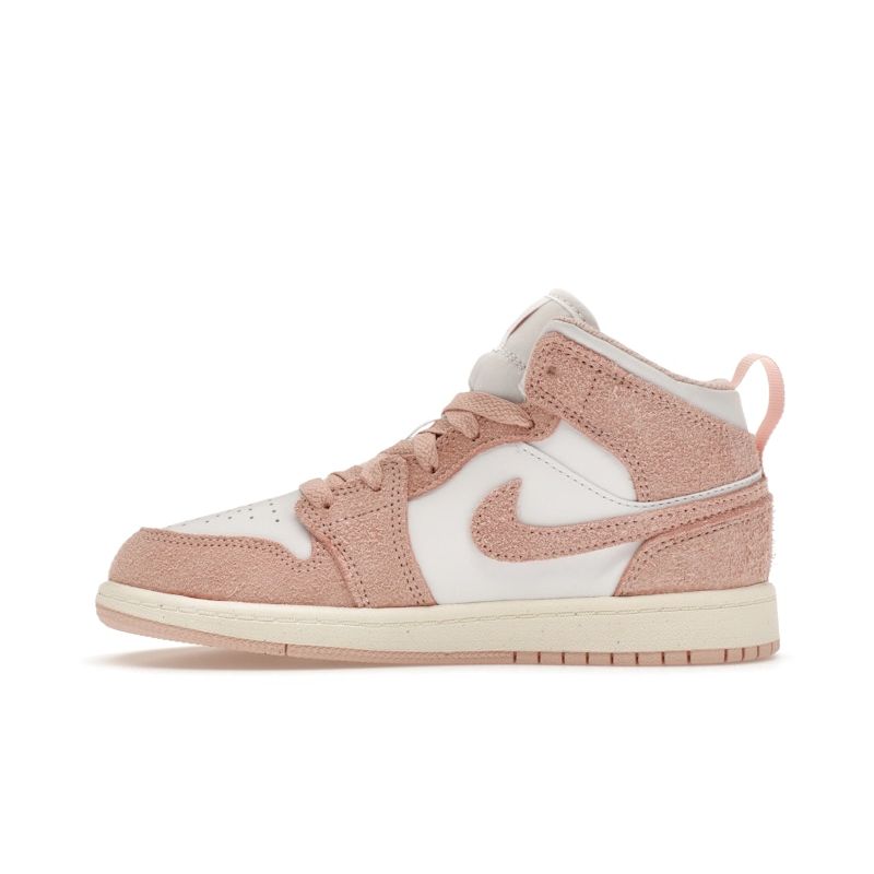 Jordan 1 Mid Little Kids White Pink FN7493-161