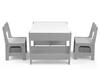 MILLY MALLY 5489 Furniture Set - Table and Two Chairs Sven Grey
