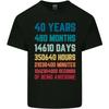 40th Birthday 40 Year Old Unisexs Light Cotton TShirt