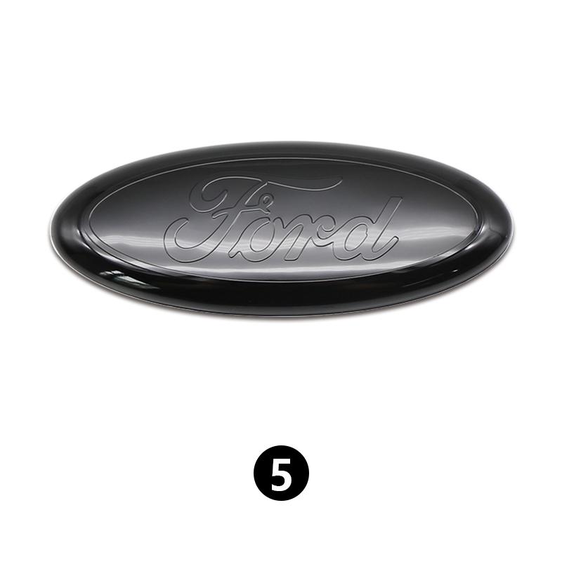 AJJ1 Ford Metal All Sizes Logo For Focus Mondeo Edge Ecosport Fiesta Fusion Rear Trunk Emblem Metal Cover Sticker Badge Classic Blue