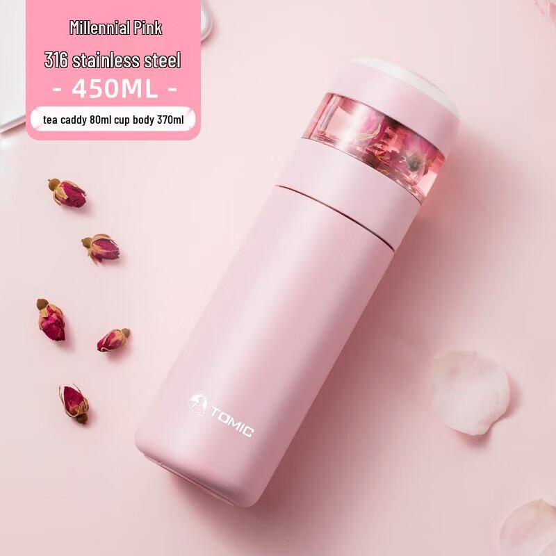 TOMIC 316 Stainless Steel Tea Infuser Thermos Bottle
