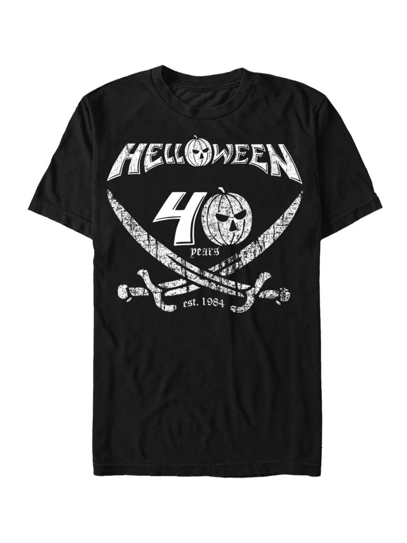 Helloween 40th Anniversary Collectible T-Shirt - Iconic Skull & Bat Wing Logo XXXXL