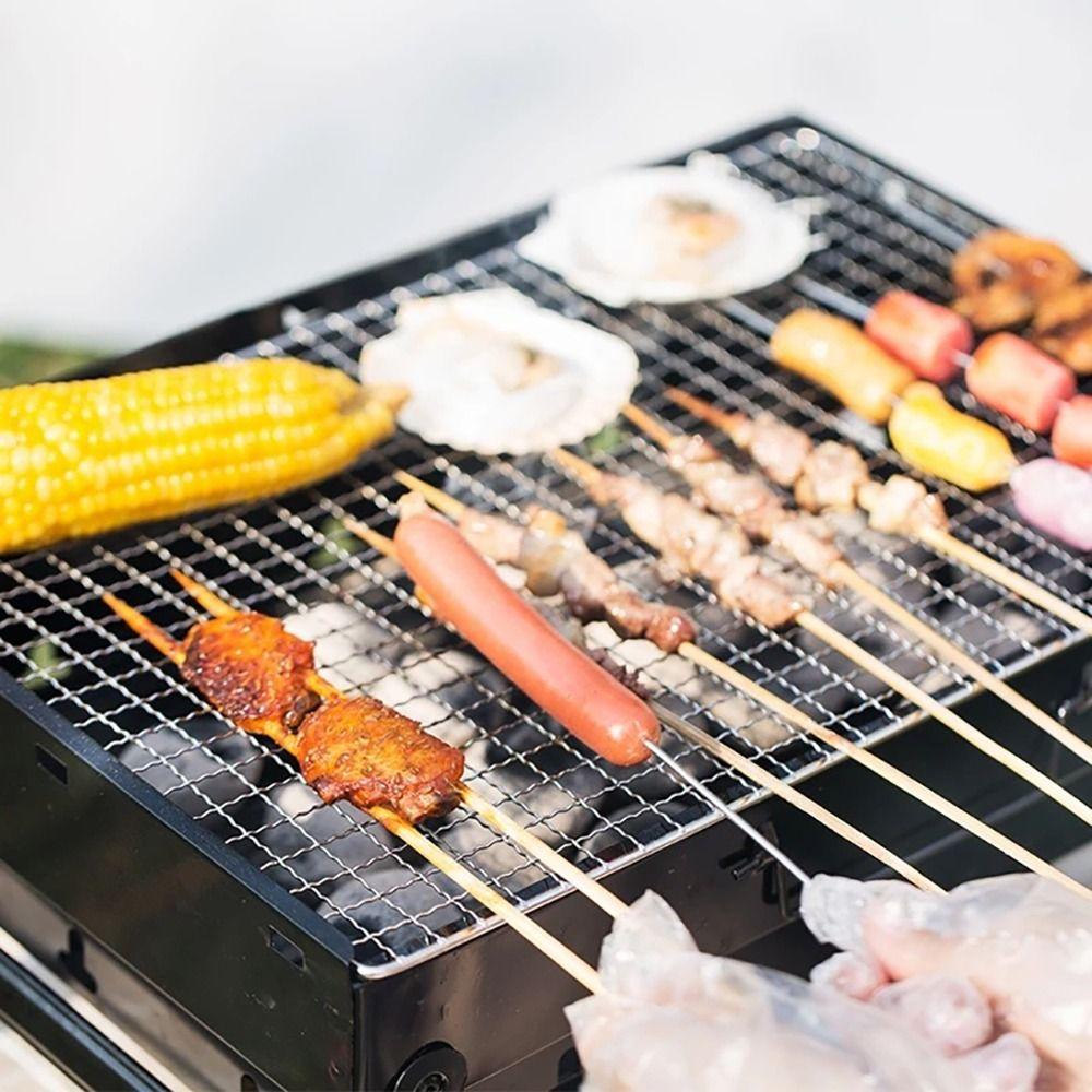 Opakovaně použitelný rošt na grilování Nerezový rošt na pečení a chlazení Rošt na dřevo Venkovní grilovací pec