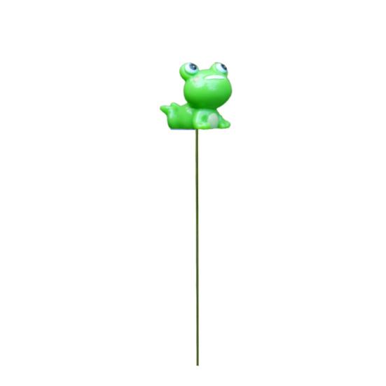 Decorative Frog Set for Greenery Garden Stakes, Waterproof Resin Miniature Ornaments, Cute Figurines, Succulents Outdoor Decorations Pots Decoration A
