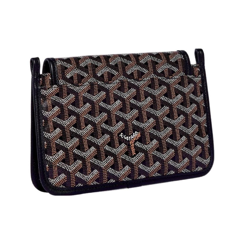 Goyard Plumet Y Monogram Multi-Pocket Detachable Shoulder Strap Canvas And Leather WOC Envelope Clutch Crossbody Shoulder Bag Unisex bags PLUMETPMLTY