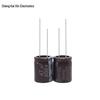 Brown High-Frequency 400V 47uF 16x20 Aluminum Electrolytic Capacitor - Surge Resistant with PET Material
