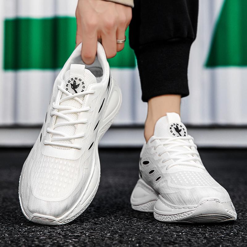 Fashion Men's Basketball Shoes Cushioned Breathable Sneakers Train Athletes Gym Sport Shoes Casual Non-Slip Footwear Light Soft Sneakers