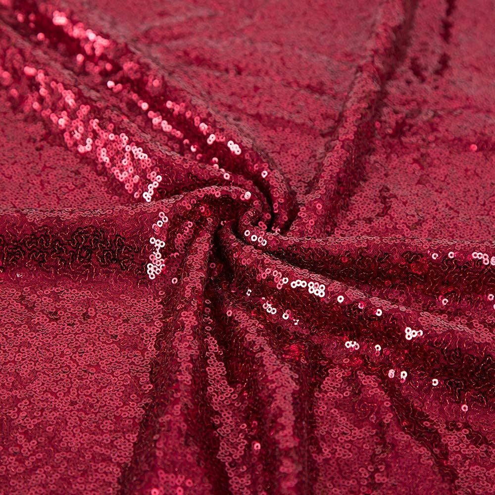 Encrypted 3mm Sequin Fabric Flashing Chip Embroidered Mesh Wedding Tablecloth Decor Dress Clothing Wedding Birthday Home Decor