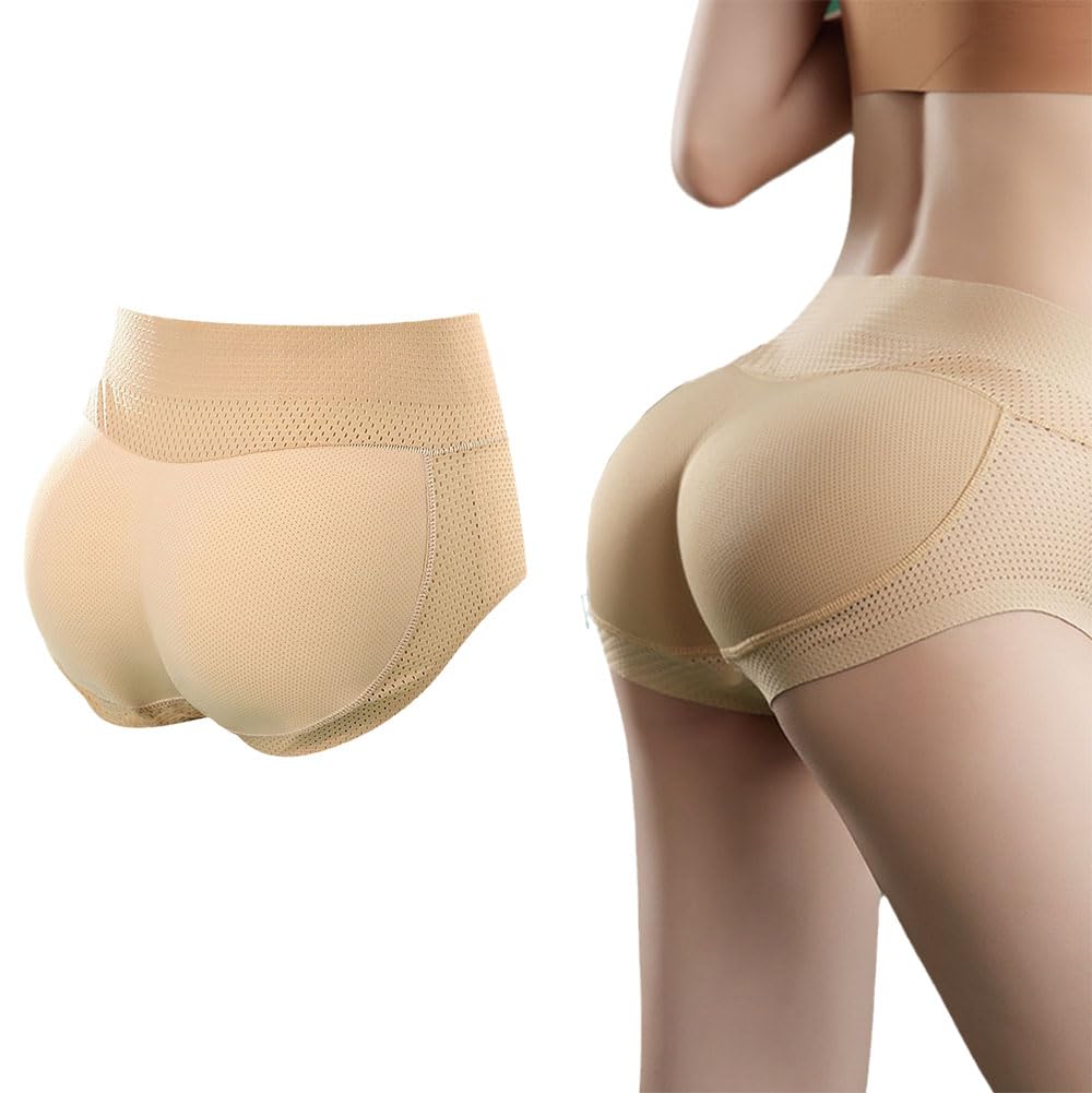Padded Shorts for Women Molded Buttock Volume Butt High Breathable [worovo] Hip-Up - Briefs, Shapewear, Seamless, Pads, Enhancement, Lifting, Shaping,