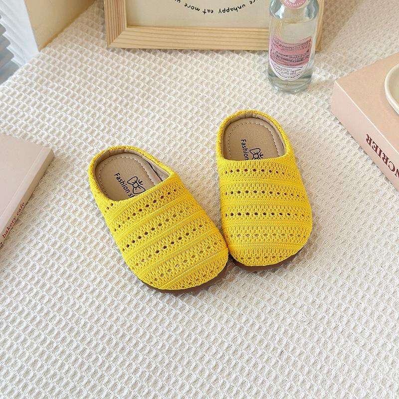 Girls' Casual Shoes, Outerwear Style Half-soled Soft-bottomed Perforated Breathable Shoes