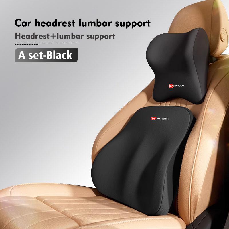 BBEI1 For KIA Car Seat Headrest Neck Pillow Memory Foam Cushion Protect Cover Accessories Cerato Soul Venga Forte Spectra Sedona Niro