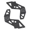 2Pcs Chassis Side Panels Black Strong Protection Lightweight Carbon Fiber for Losi 1:8 LMT 4WD Solid Axle RC Off Road Vehicles
