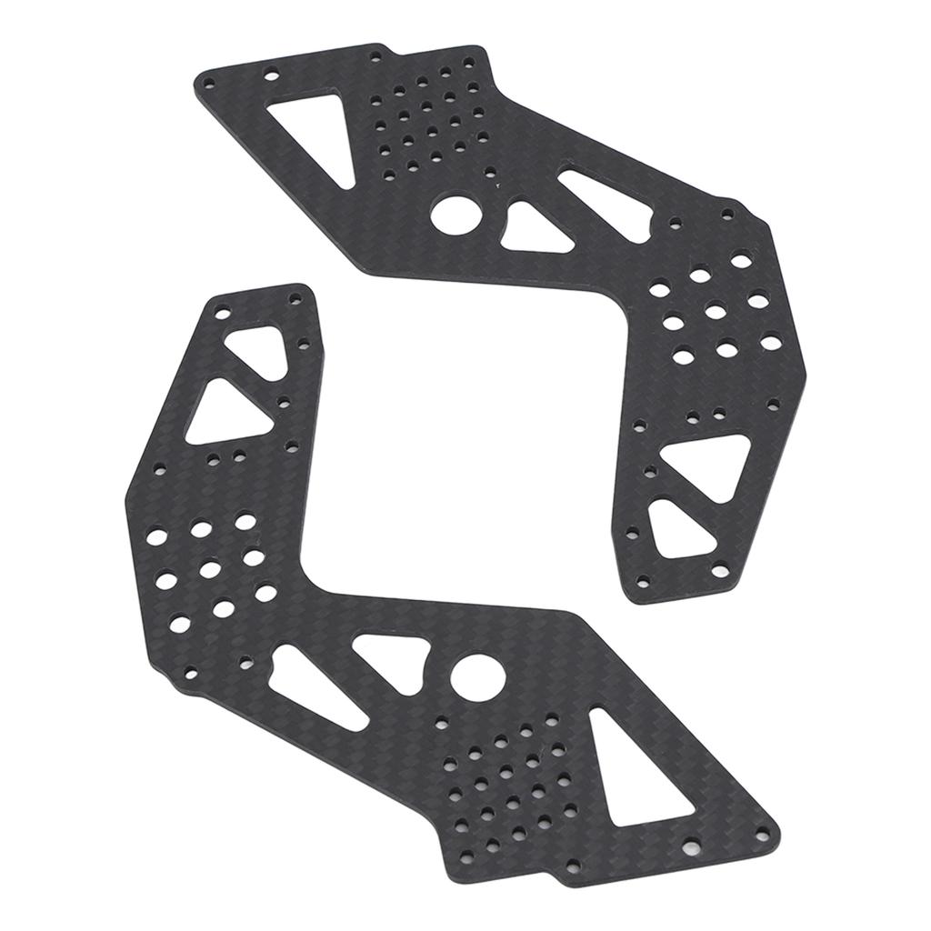 2Pcs Chassis Side Panels Black Strong Protection Lightweight Carbon Fiber for Losi 1:8 LMT 4WD Solid Axle RC Off Road Vehicles