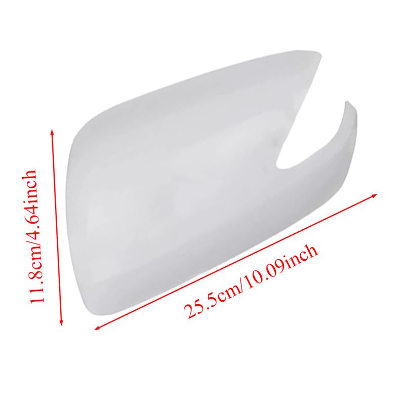 1Pc Car Side Door Wing Rearview Mirror Cover Cap for Honda Fit/Jazz 2009 2010 2011 2012 2013 Left Right Unpainted White