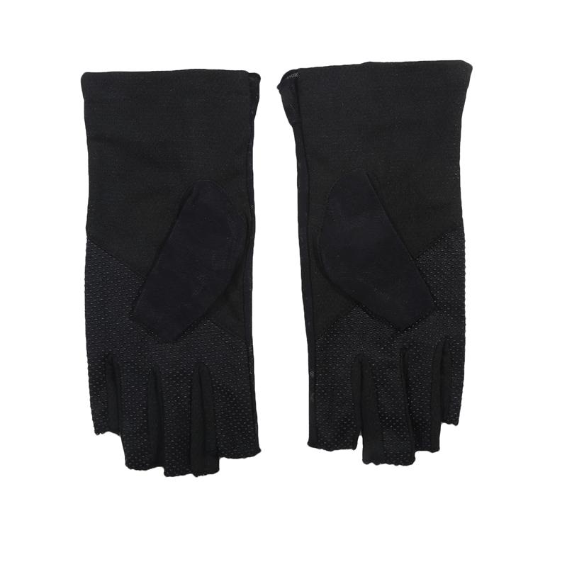 Lace Mitten Half Finger Gloves Summer Breathable Sunscreen Anti-Uv Cycling Drive Non-Slip Thin Gloves