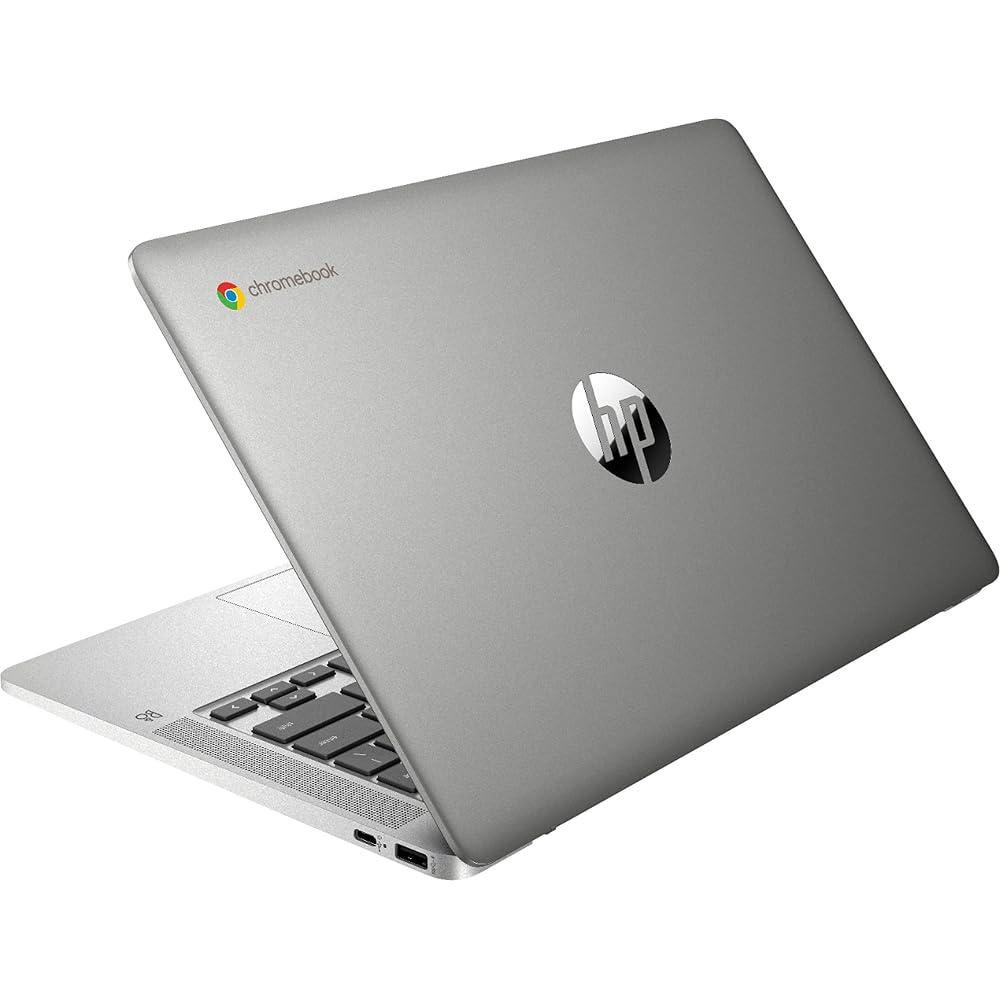 2020 HP High-Performance Chromebook 14-inch FHD 1929x1080 - Intel Celeron N4000 - 4GB Memory - 32GB eMMC - Natural Silver
