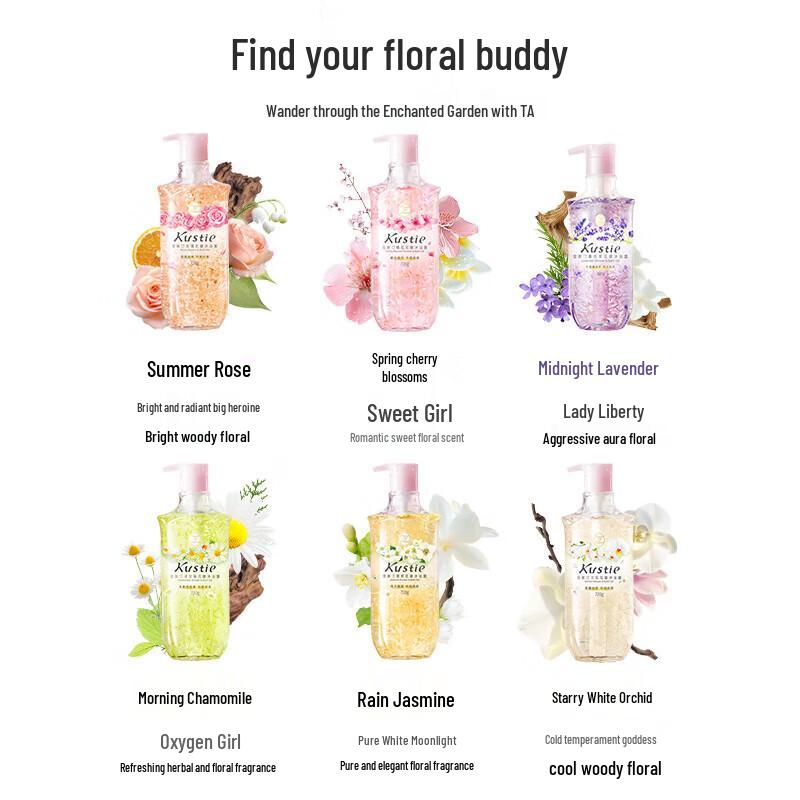 Kustie Lavender Petal Shower Gel