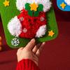 1/7/10Pcs Christmas Handmade DIY Material Bag Easy to Operate Embroidered Doll Set with Cartoon Animal Pattern Sewing Craft Kit