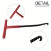 1pc Exhaust Spring Puller Tool Snowmobile ATV Motorcycle Muffler Exhaust Stand Removal Tool T-Handle Type with Rubber Coating.
