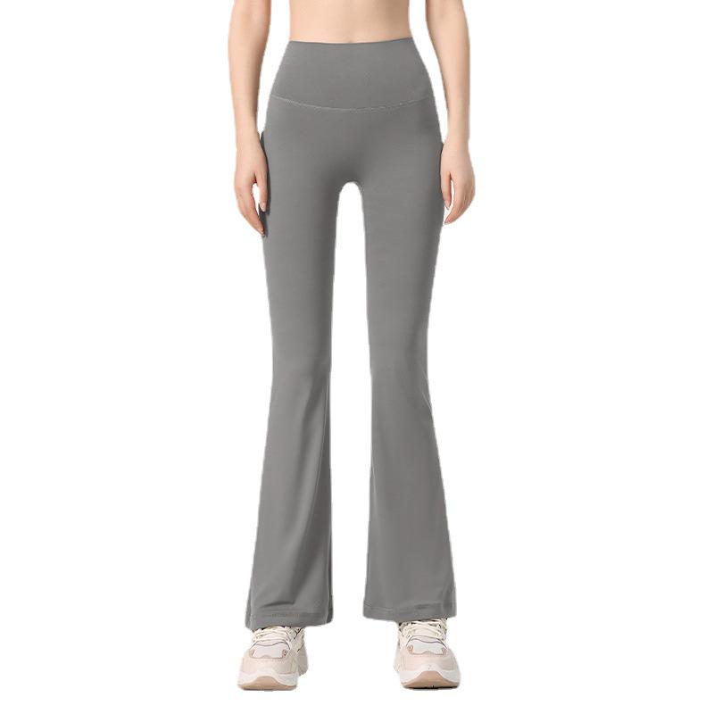 Lulu Nude Feeling High Waist Flared Yoga Pants - Wide Leg, Hip Lifting, Slimming, No Embarrassing Lines.