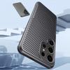 Carbon Fiber Texture Soft Magnetic Phone Case For Samsung S25 Ultra S24 Plus S23 TPU Hybrid Silicone Shockproof Slim Wireless Charge Cover