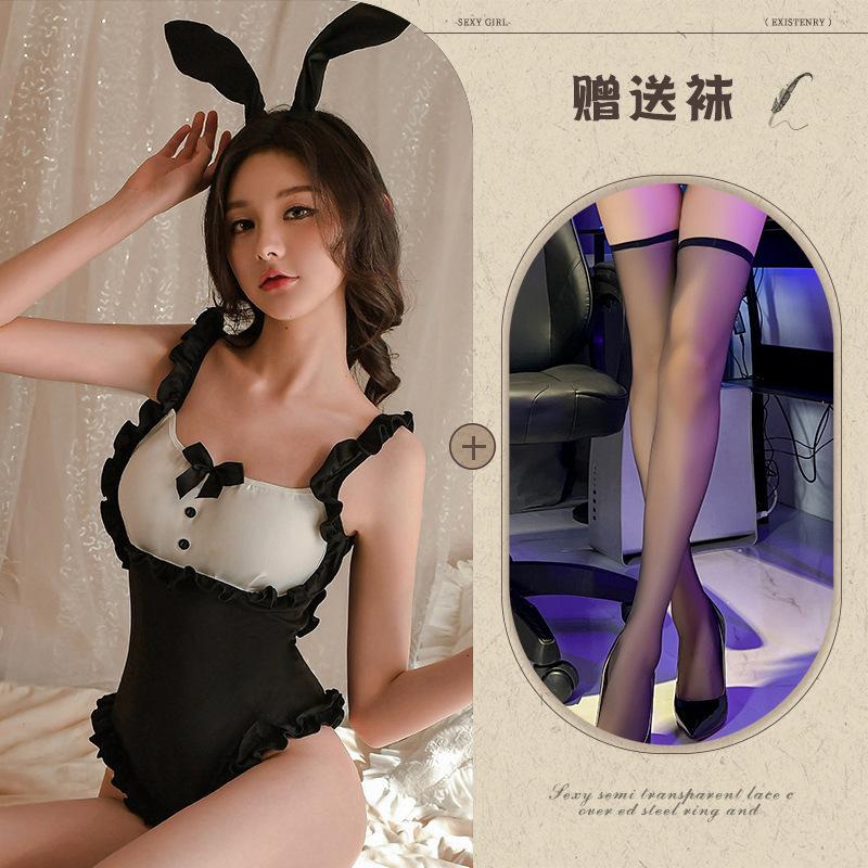 Sexy lingerie sexy female pure desire playful bunny uniform seduction onesie free play rabbit