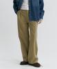 MAGOODGAN Serin 4611 Pigment One-Pleat Flare Wide Fit Beige Chino Pants