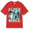 Alpha Male Funny Wolf Graphic T-shirt Men Women Fashion Design Short Sleeve T-shirts Cotton Casual Oversized T Shirt Tops
