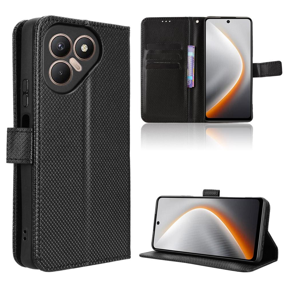 Flip Cases for Tecno Pova 7 PU Leather Full-Body Protection With [RFID Blocking] Shockproof Durable Retro Phone Case