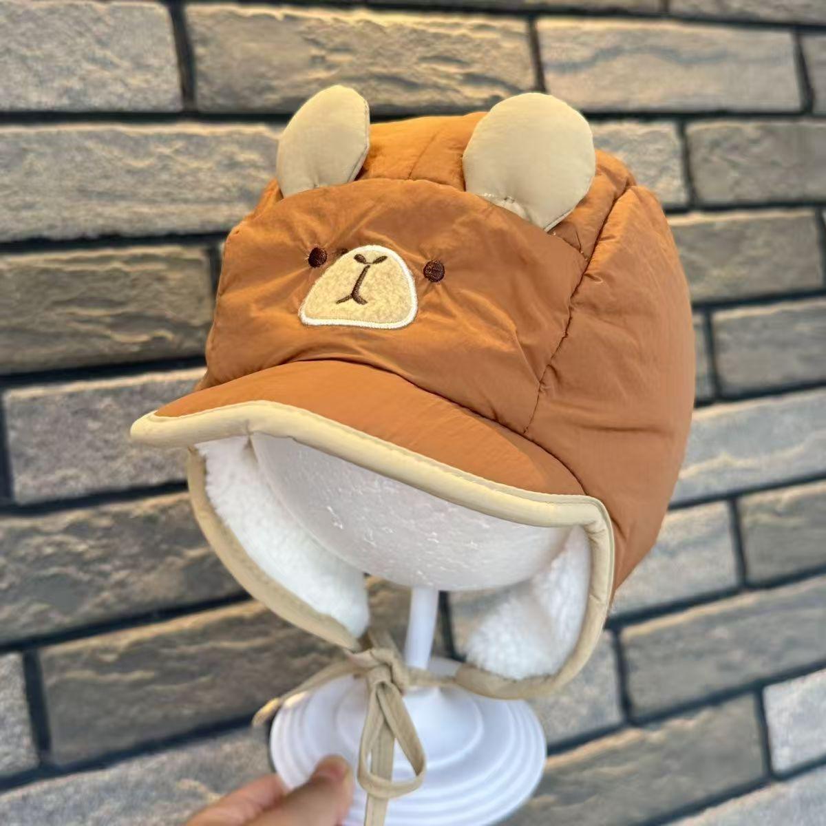 

Winter Plush Baby Hat with Fleece, Windproof Ear Protection, and Cute Cartoon Design for Boys and Girls 6 months - 3 years