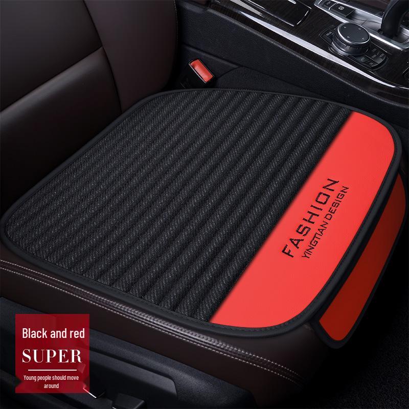

Universal Four Seasons Car Seat Cushion with Backrest - Breathable Buckwheat Husk Fabric