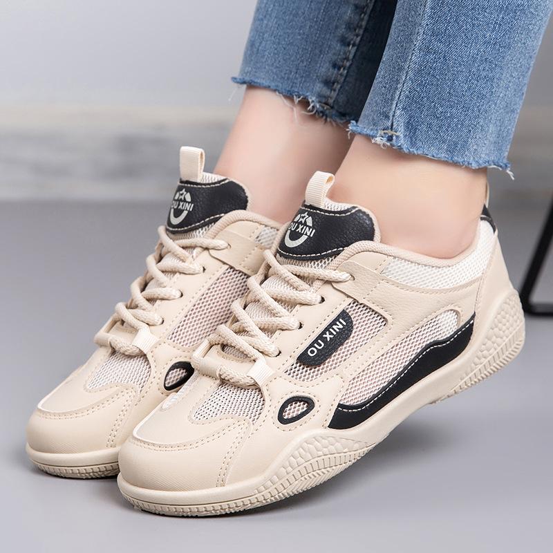 2025 new summer versatile sports shoes non-slip lightweight mesh casual shoes women's breathable running German training shoes