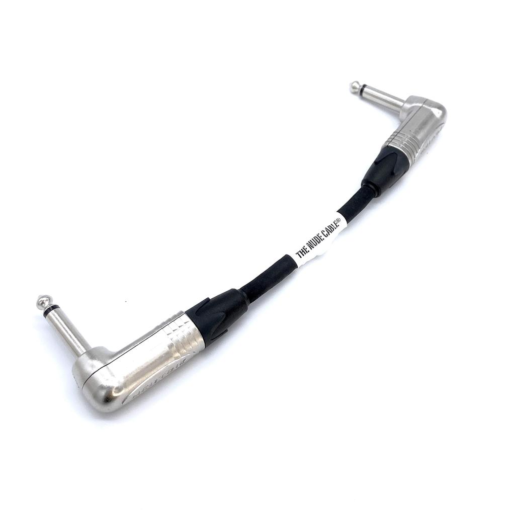 Patch Cable for Effects Pedals - NUDE CABLE (Nude Cable) 20cm L-L Patch Cable, Black