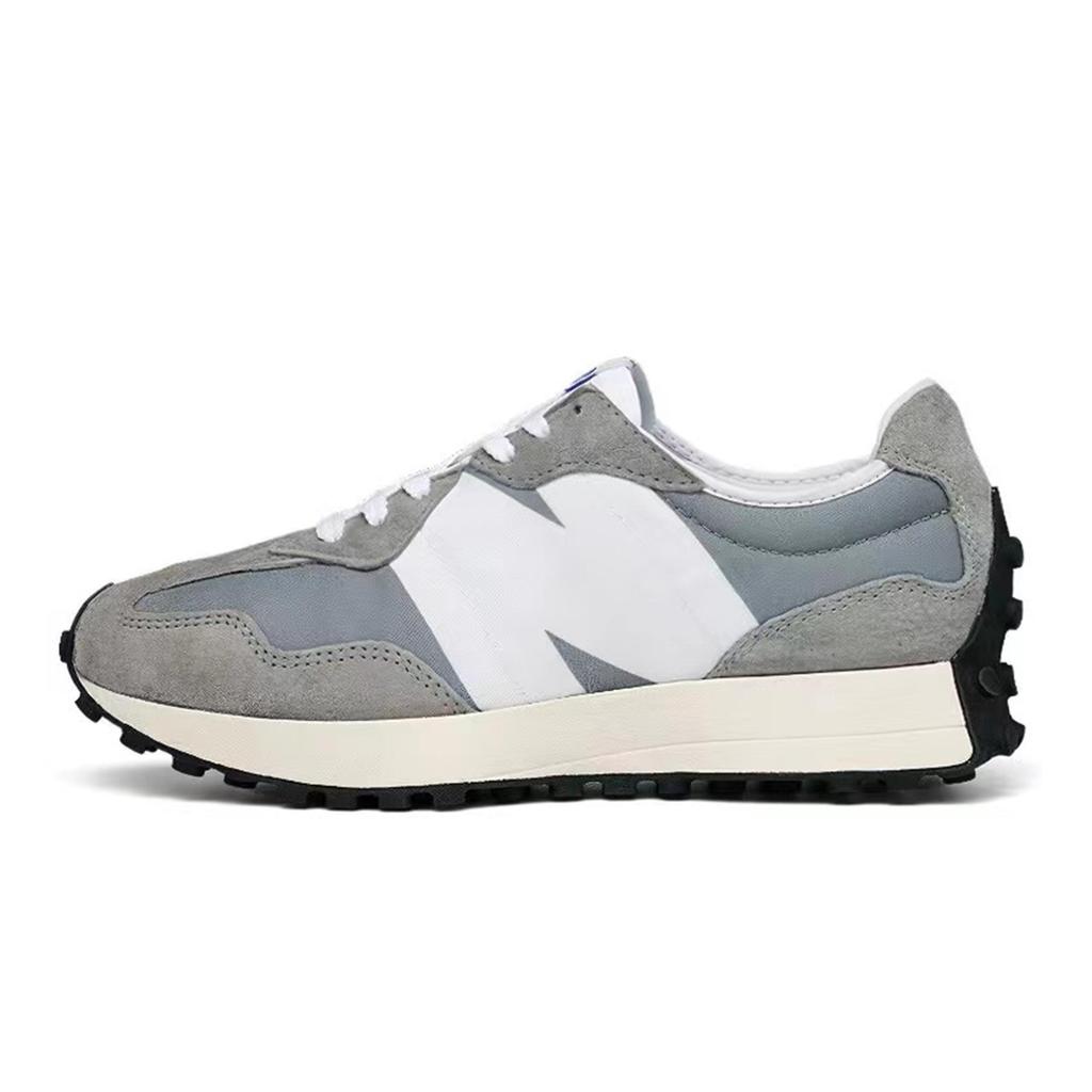New Balance NB 327 Cushioning Slip Resistant Breathable Low top Running Shoes Unisex Yuanzu Gray Purple MS327LAB(Team80-S-BOX)