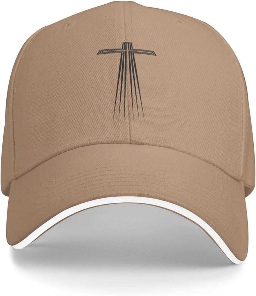 Faith Cross Baseball Cap Christian Jesus Abstract Graphic Adjustable Polyester Summer Hat Outdoor Sport Cap