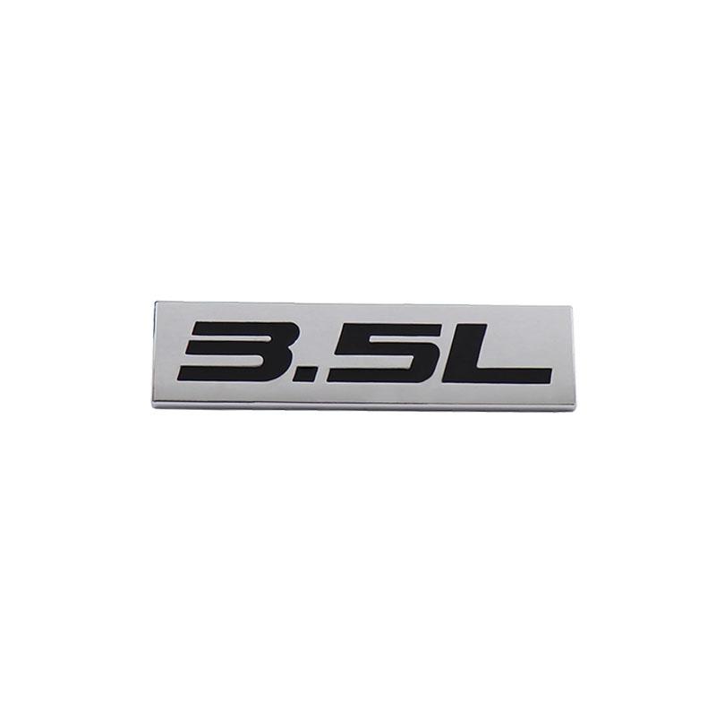 Premium 3.5L 3.5 L for Universal car Engine Hood Fender trunk Tail Rear Bonnet Nameplate Decal Emblem Badge Sticker