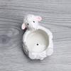Artistic Animal Molded Earthenware Flower Container Exemplary For Succulents Small Bushes Desktop Decoration And Storage Planner