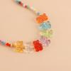 Bohemia Rice Bead Bracelet Minority Design Retro Colorful Ring Set Jelly Bear Necklace  Couple