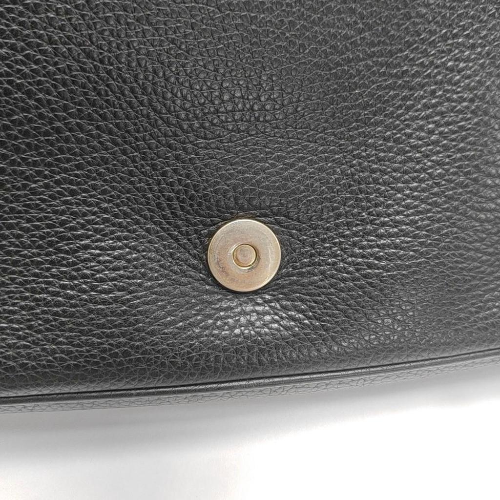 [Gebraucht] Geprägtes Logo Kette Quaste Leder Crossbody Umhängetasche - Gut #FU4MSI