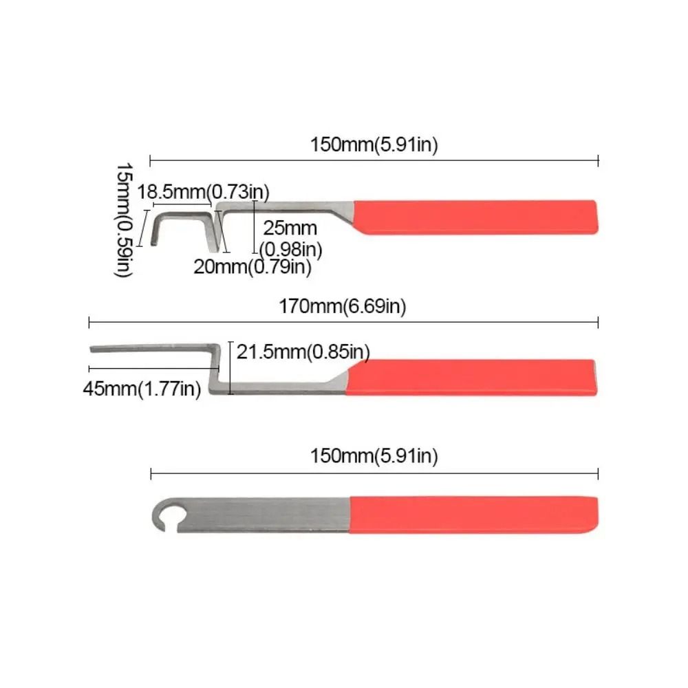 Compact Lock Picking Set Key Replacement Versatile Automotive Pick Hook Professional Convenient Door Open Keys