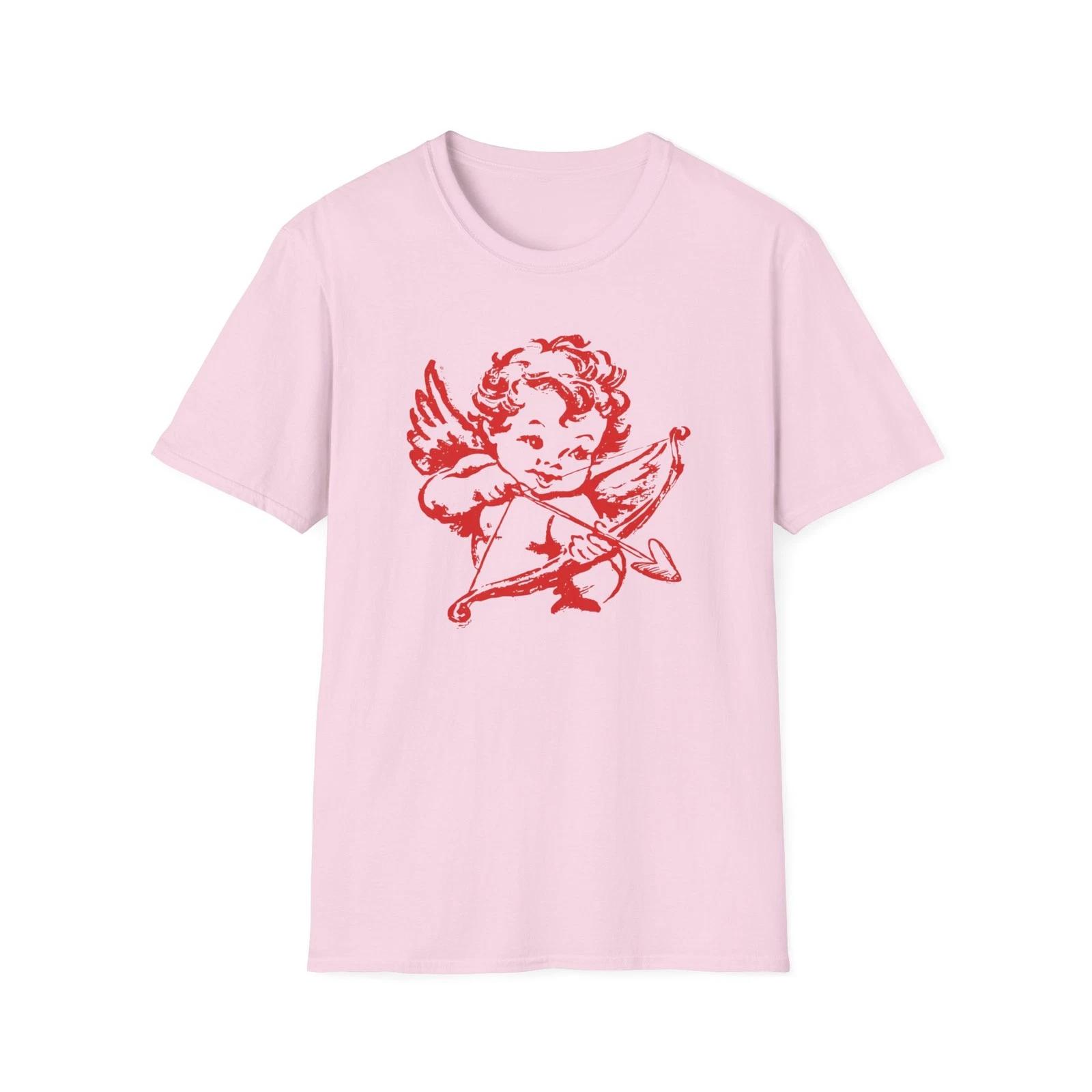 Vintage Cupid Illustration T-Shirt | Retro Valentine Tee XL